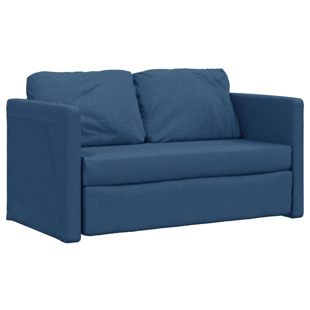 Sofá cama de chão 2 em 1 tecido azul 112x174x55 cm - COMFORTXL | Leroy ...