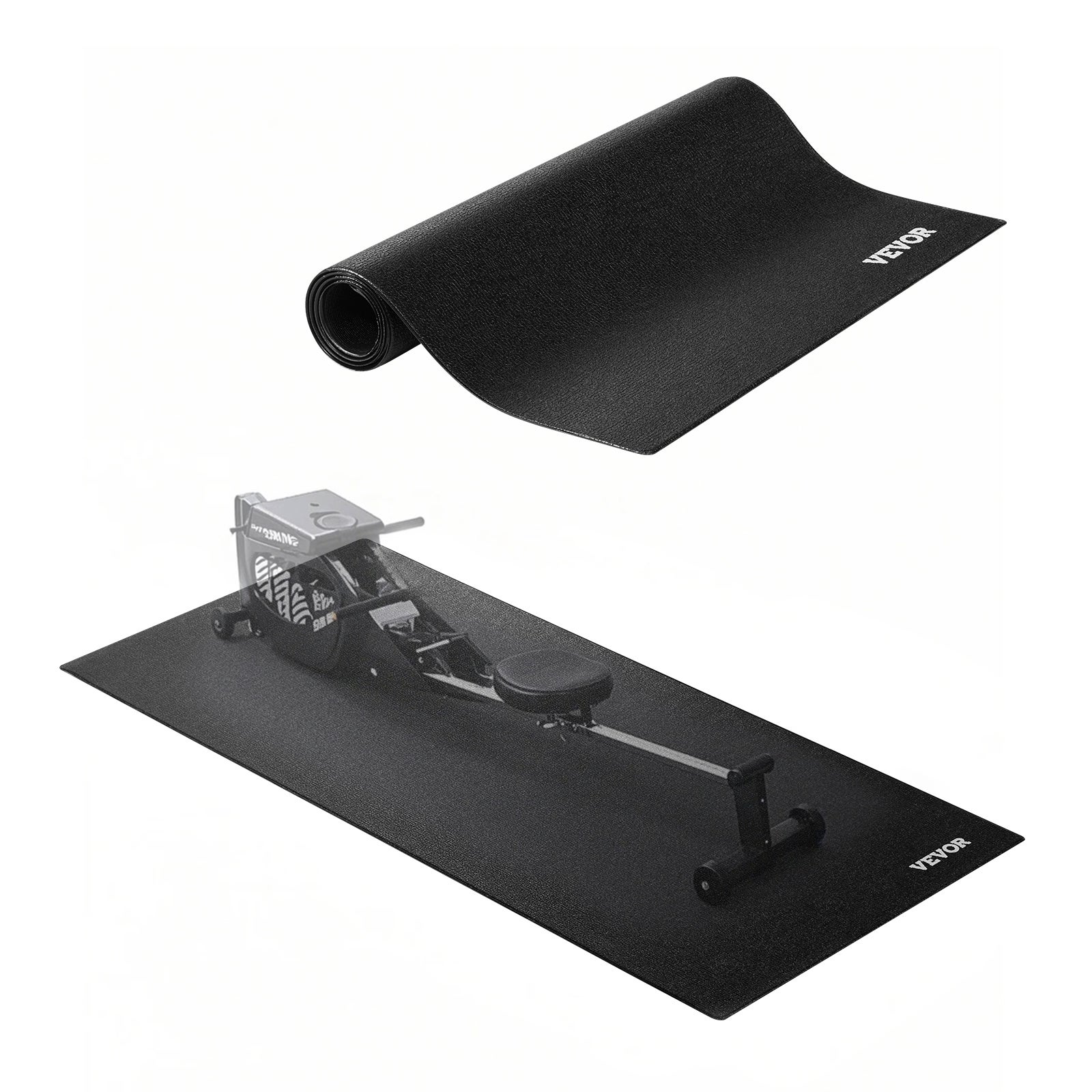 Mata ochronna podłogowa do sprzętu sportowego Mata do bieżni Sprzęt fitness 60x130cm VEVOR