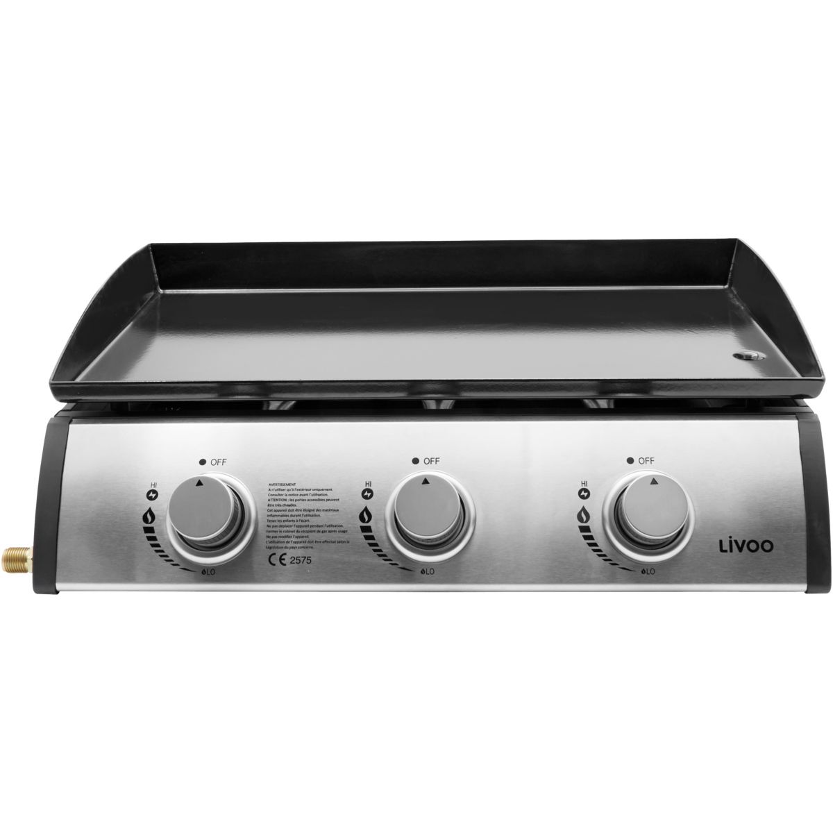 Plancha a Gas LIVOO - 3 Bruciatori - 61 x 38 cm - DOC277 - 4