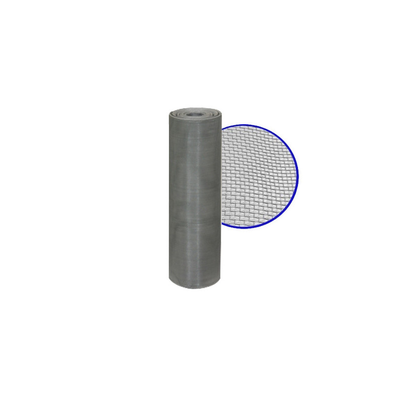 Mosquitera de fibra de vidrio gris liberty, 120 cm de alto, rollo de 30 m