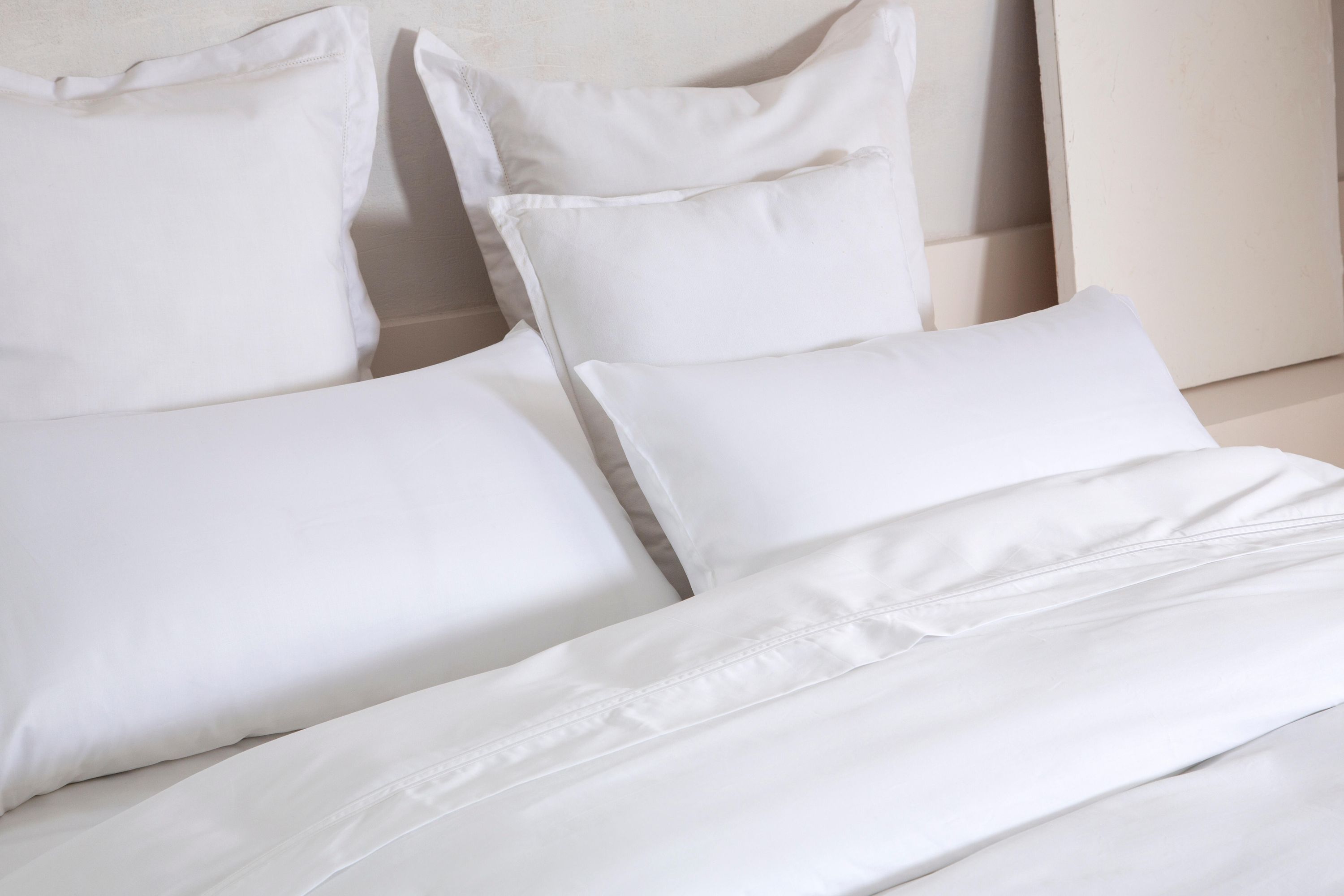 Housse de couette INSPIRE Bordón en coton égyptien 300 fils blanc pour lit de 135 cm - 3