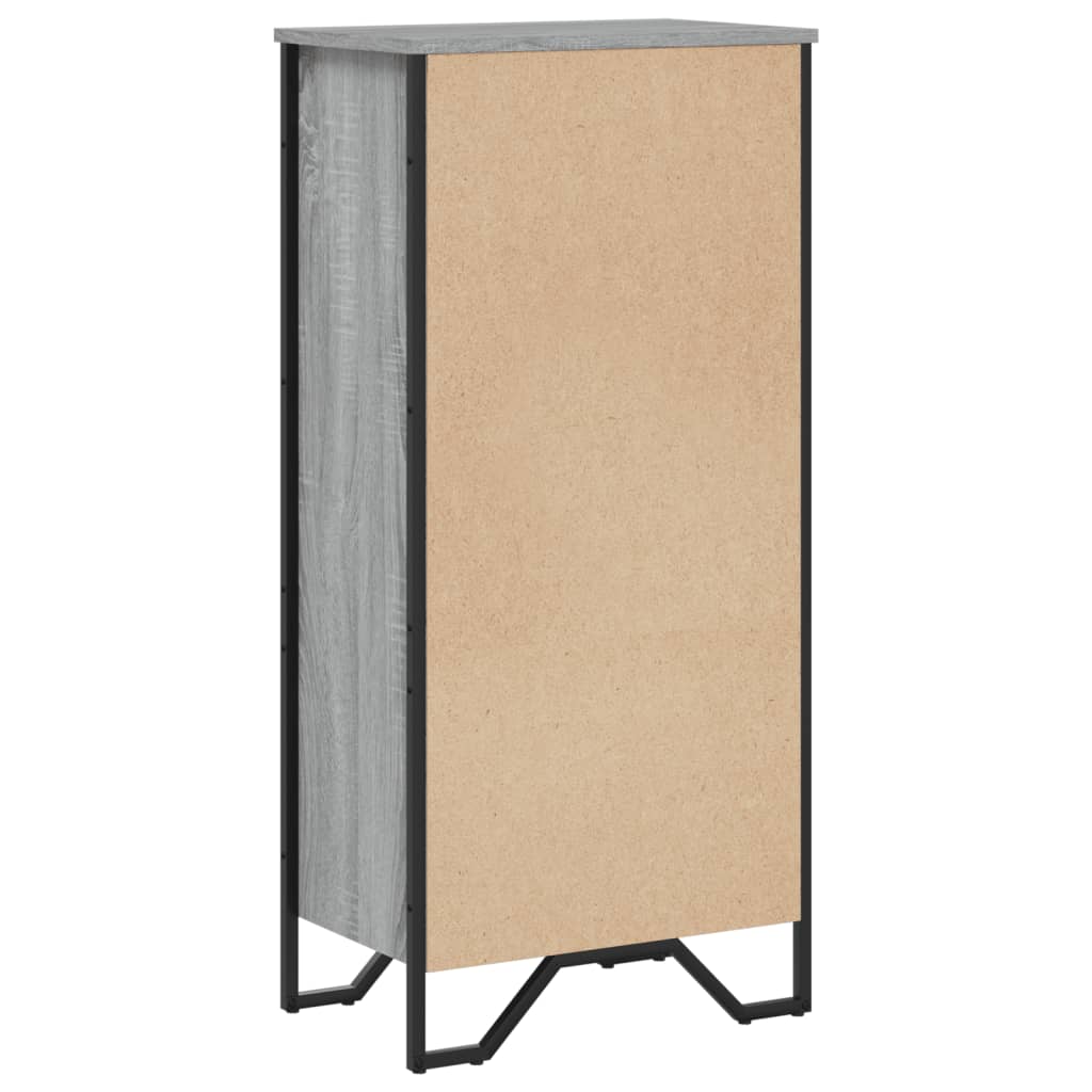 Bibliothèque sonoma gris 50x31x106 cm bois d ingénierie - 6