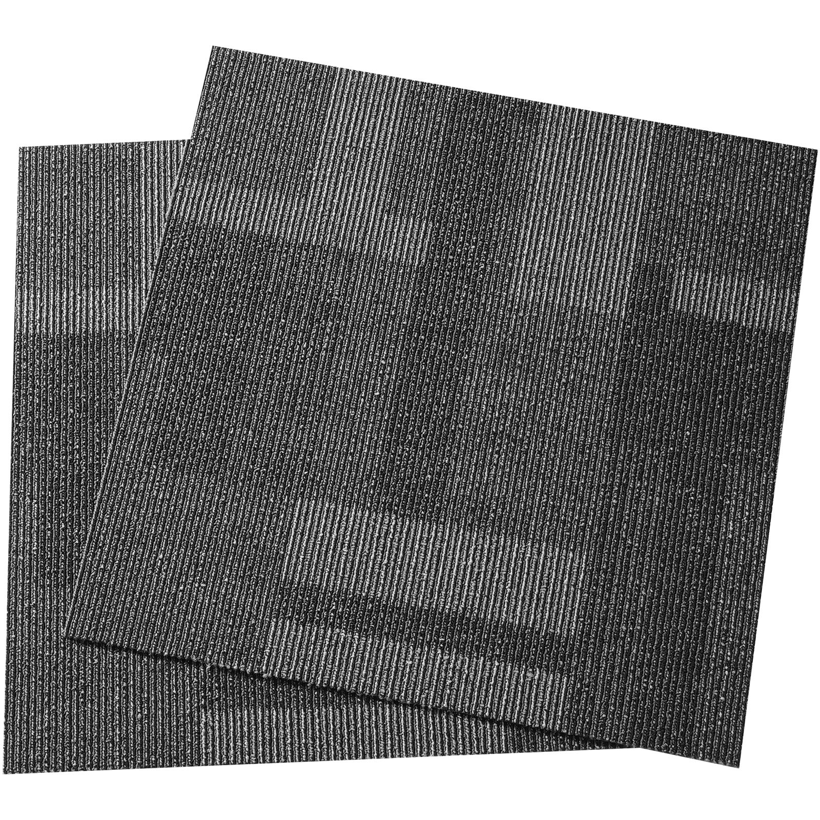 Losetas de moqueta reutilizables succebuy 24x24 losetas acolchadas suaves instalación fácil diy para dormitorio salón gris mezclado (24 losetas)