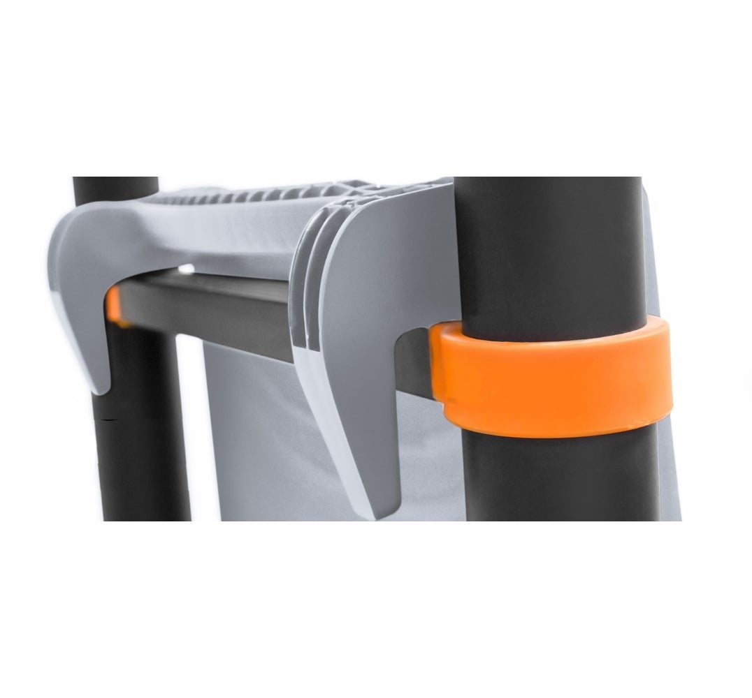 Echelle Scabeau Télescopique Woerther 5m60-2m80 Avec Double Barres Stabilisatrice avec Plateforme porte outils et peinture - 4