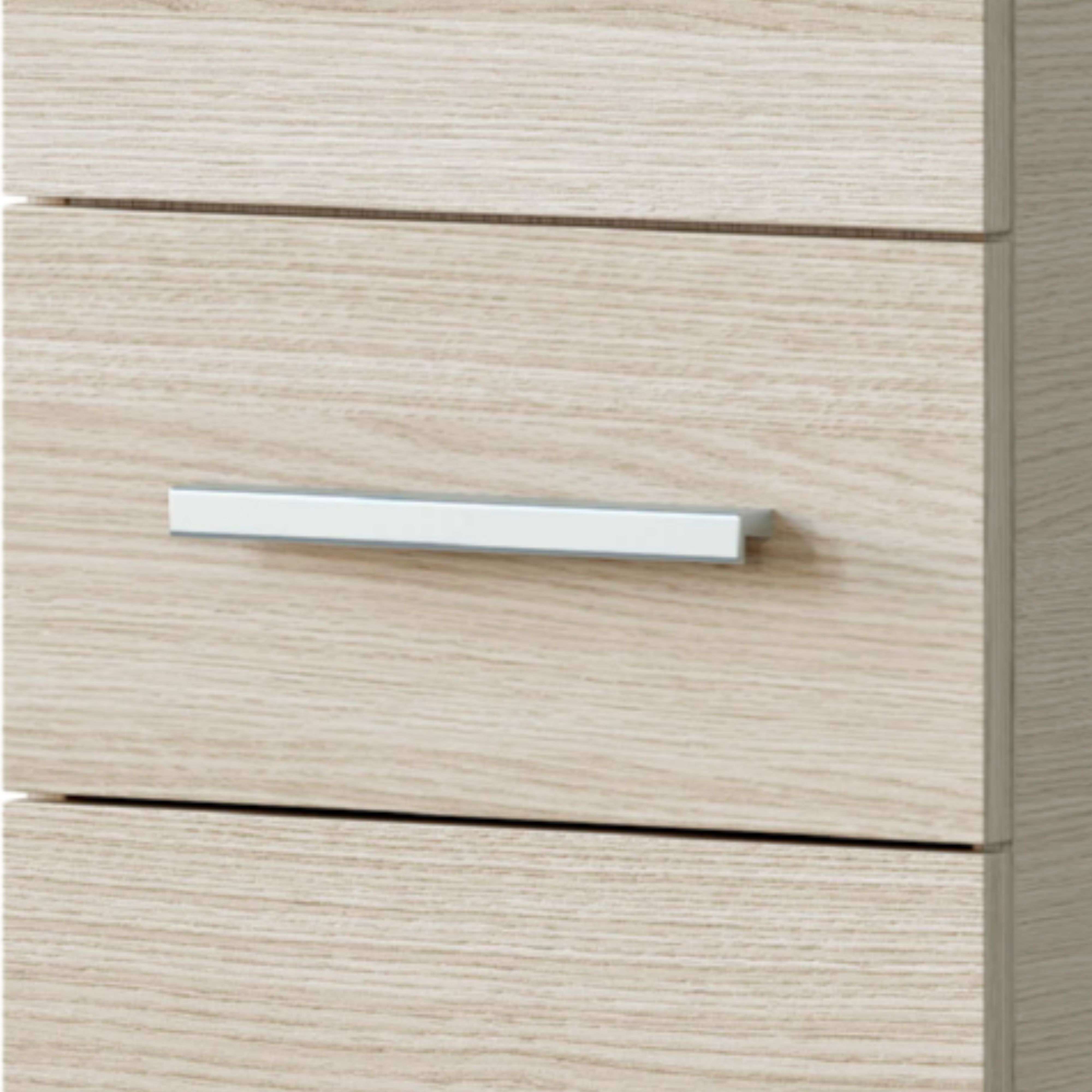 Columna de Baño Athena Estilo Natural 2 Puertas y 1 cajón Color Roble 182x35x31 cm - 2