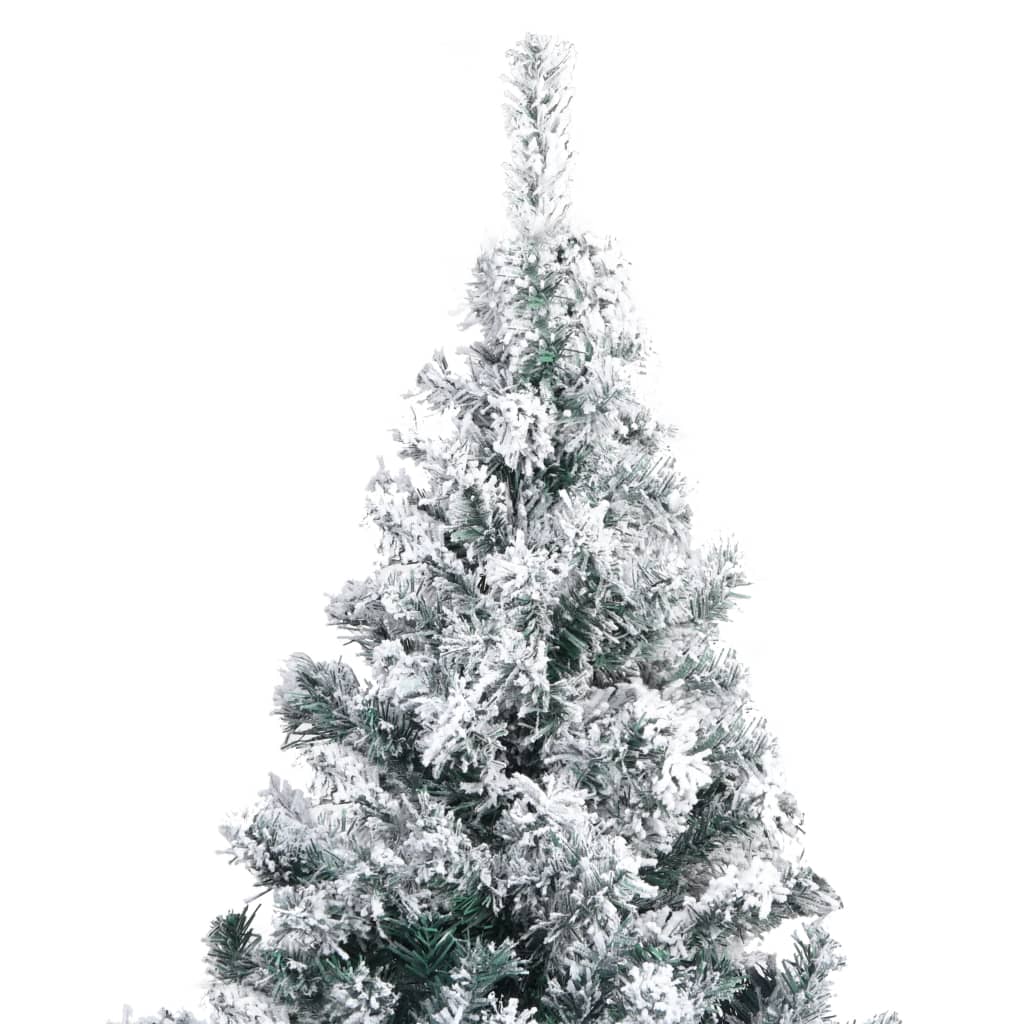 árvore de natal artificial verde com neve 240 cm - COMFORTXL - 3