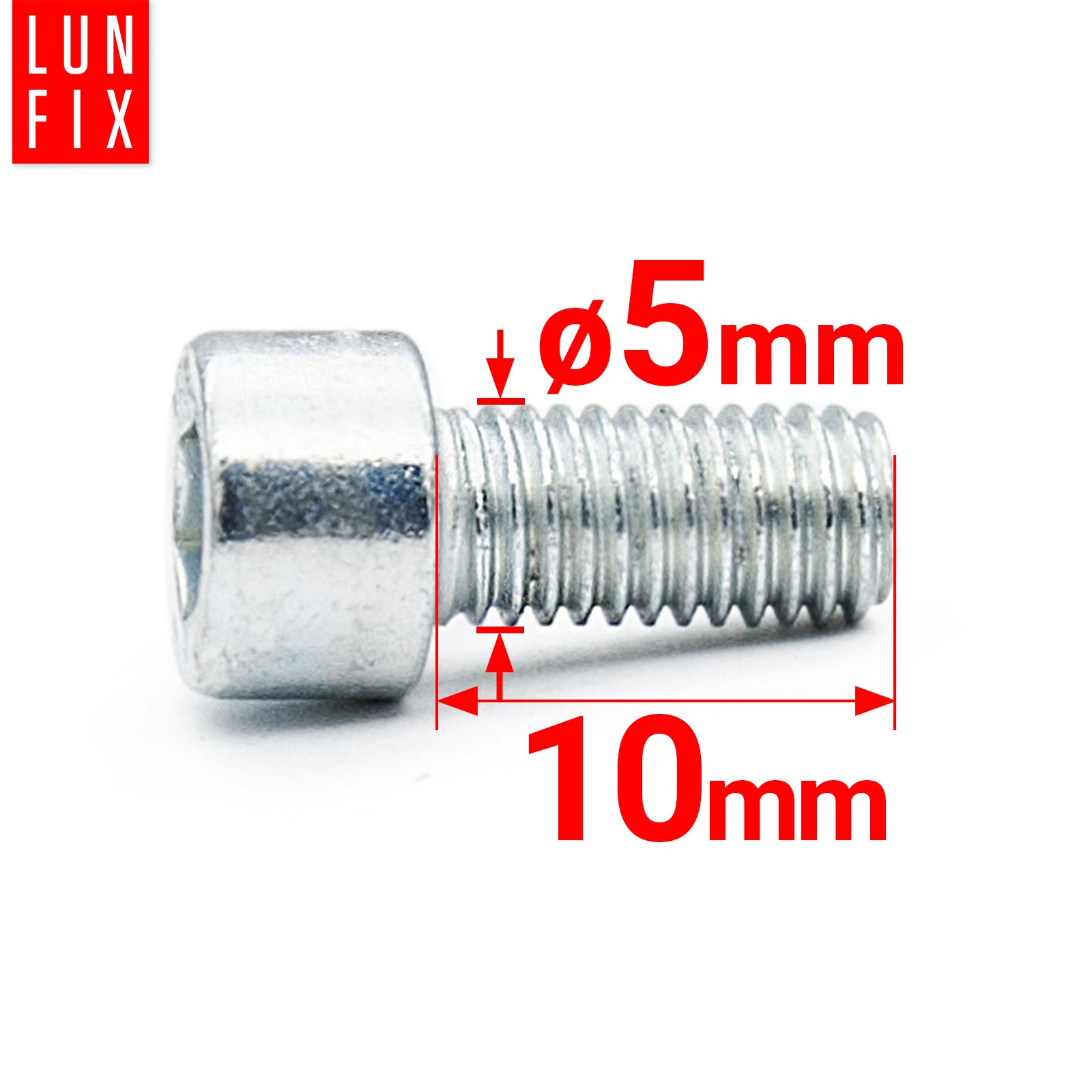 Śruba imbusowa DIN 912 M5 10 mm kl. 8.8 50szt.