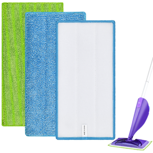 8 Panni Riutilizzabili In Microfibra Per Swiffer WetJet - Lavabili, Per Pavimenti In Legno E Piastrelle