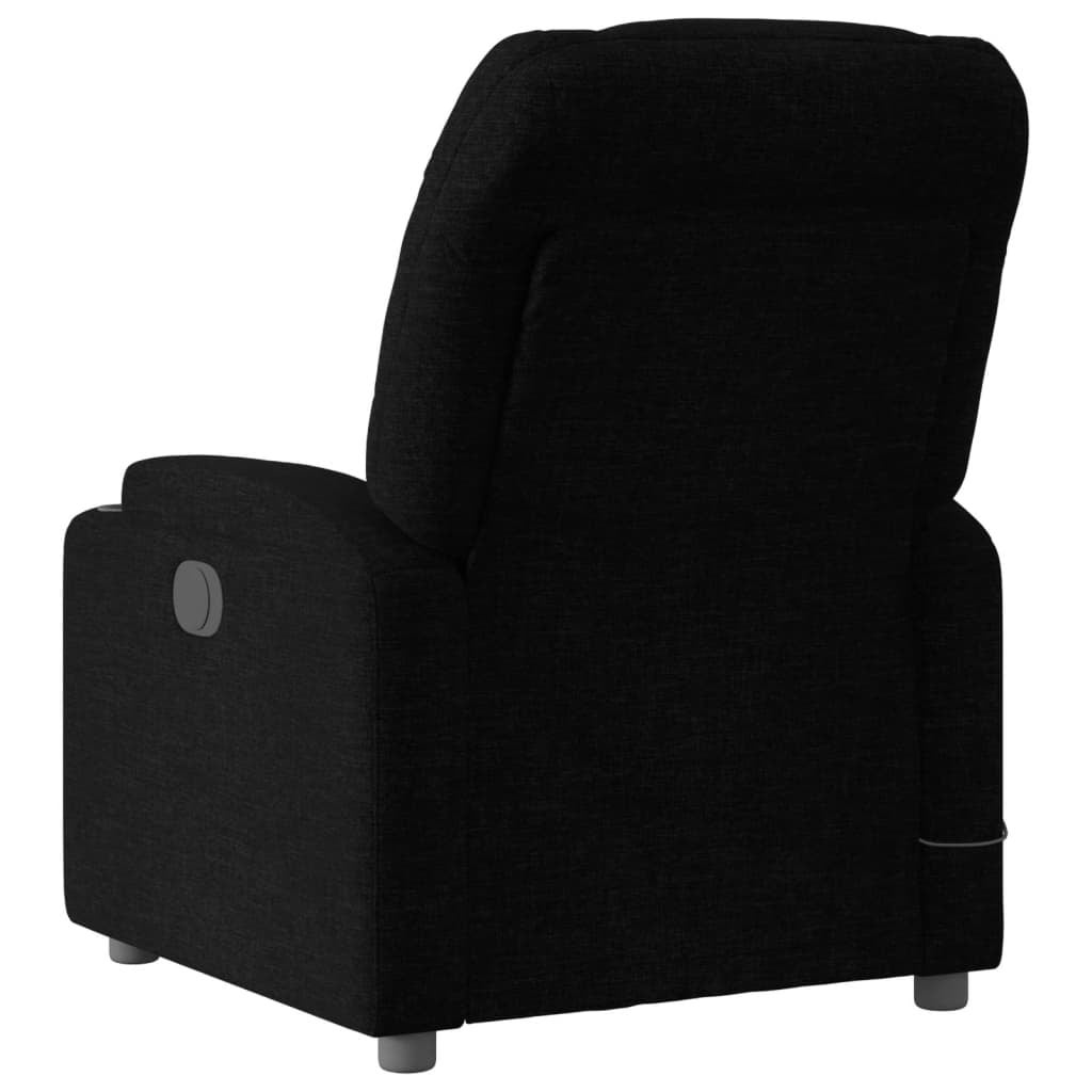 Fauteuil de massage inclinable électrique, en tissu noir, pour le salon - 4