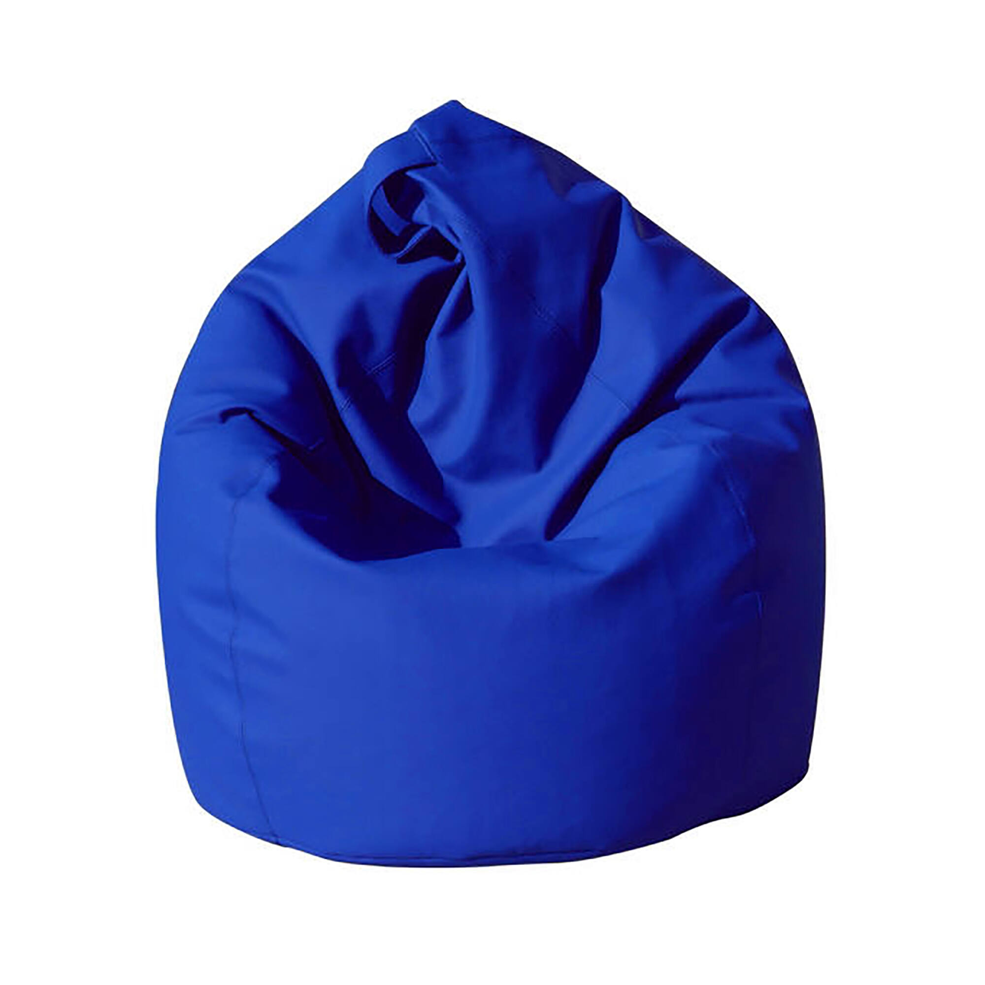Puf abisso, sillón multiusos, puf, puf reposapiés, made in italy, 70x70 h110 cm, azul