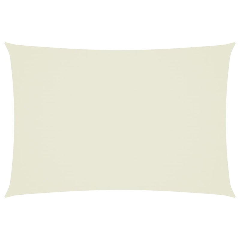 Żagiel przeciwsłoneczny prostokątny z tkaniny Oxford, 3 x 5 m, kolor kremowy