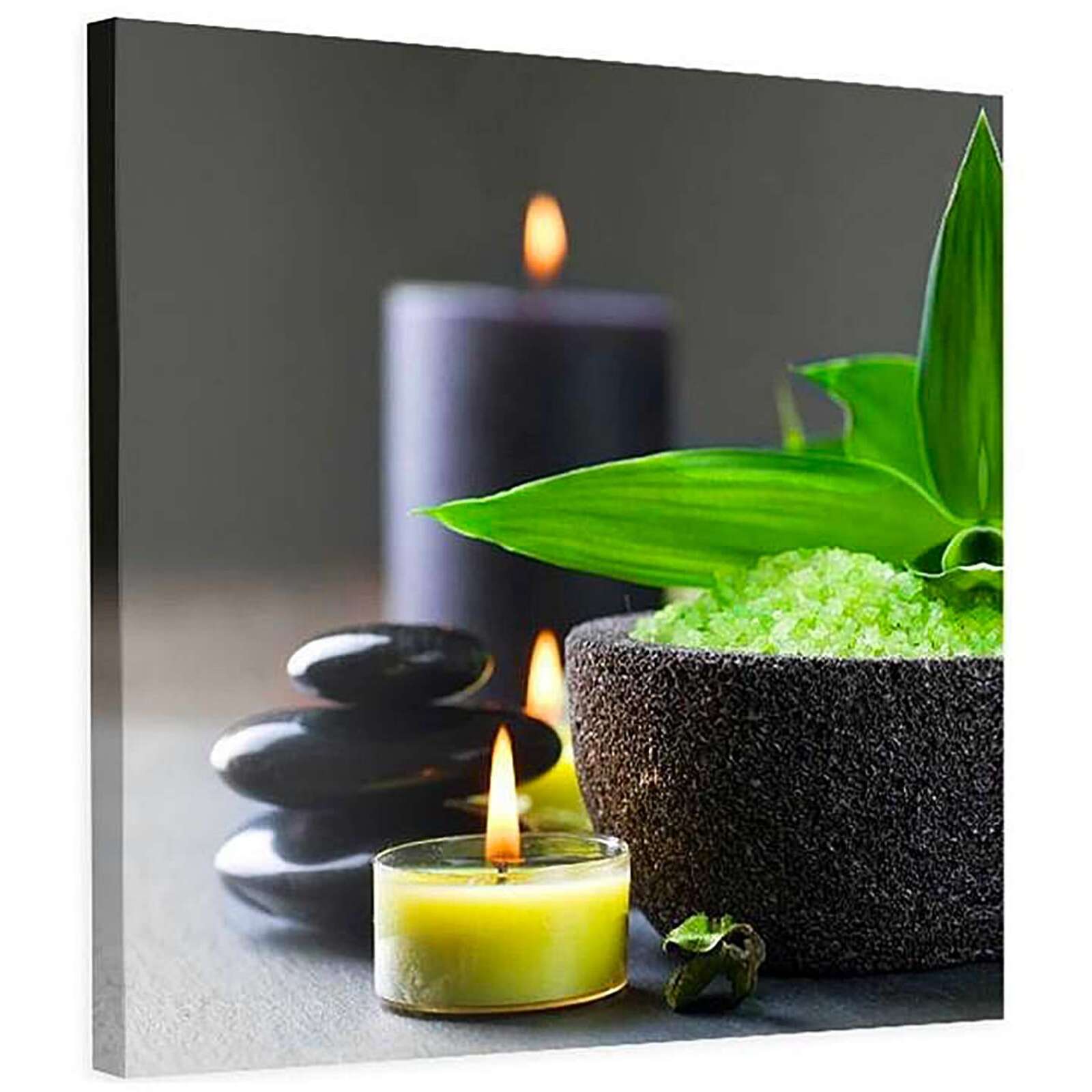 Tableau bougies zen - 40 x 40 cm - 2