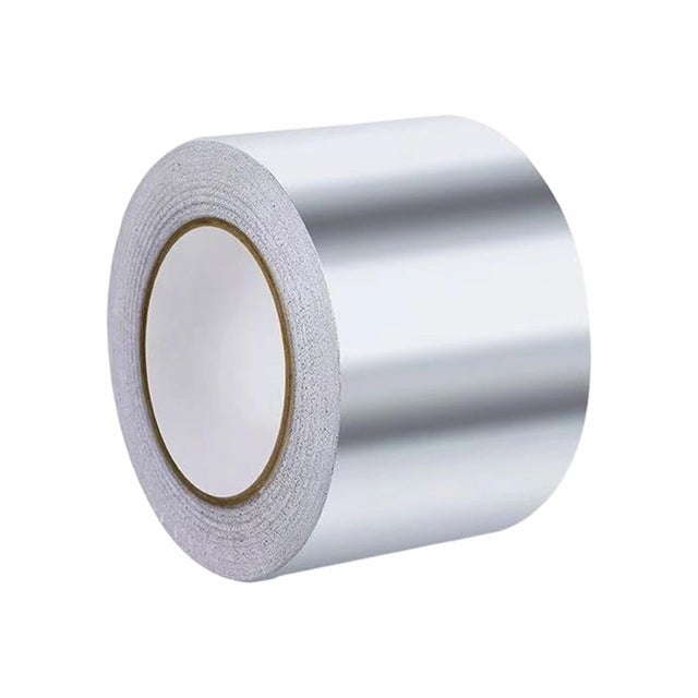 Taśma z folii aluminiowej 50 mm x 20 m, metalowa taśma uszczelniająca, odporna na wysokie temperatury taśma uszczelniająca do uszczelniania, naprawy