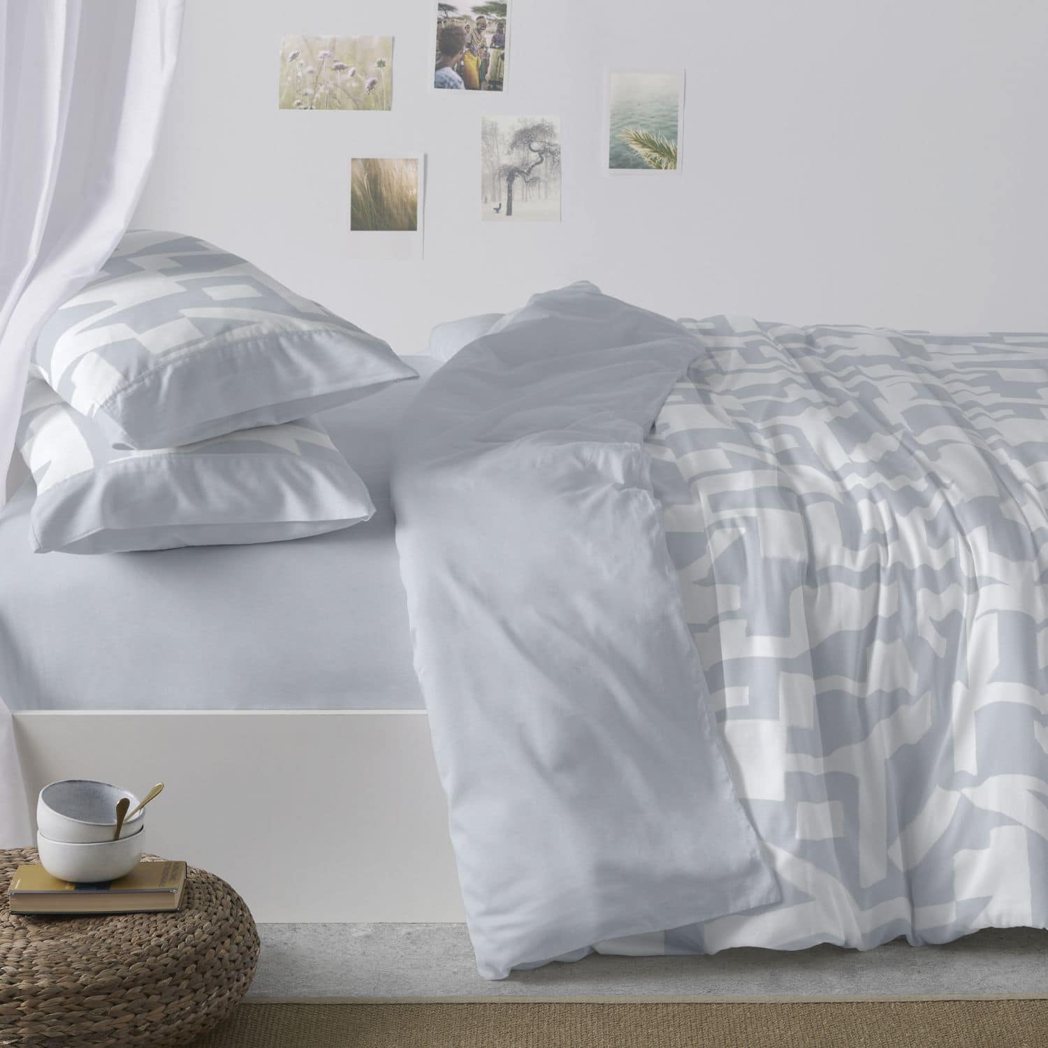 Juego de funda nórdica Burrito Blanco diseño 141 50% Algodón- 50