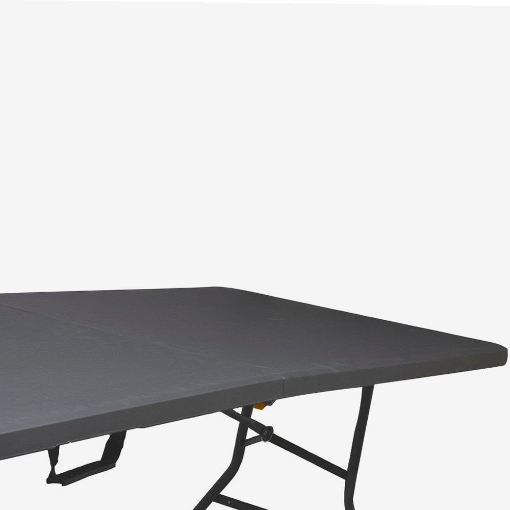 Table pliante rectangulaire grise 180 x 74 x 74 cm - 7