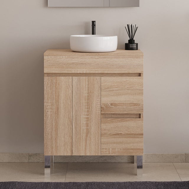 Simba meuble salle de bain double vasque - Blanc - Ensemble de meuble de salle de bain - Rue du Commerce