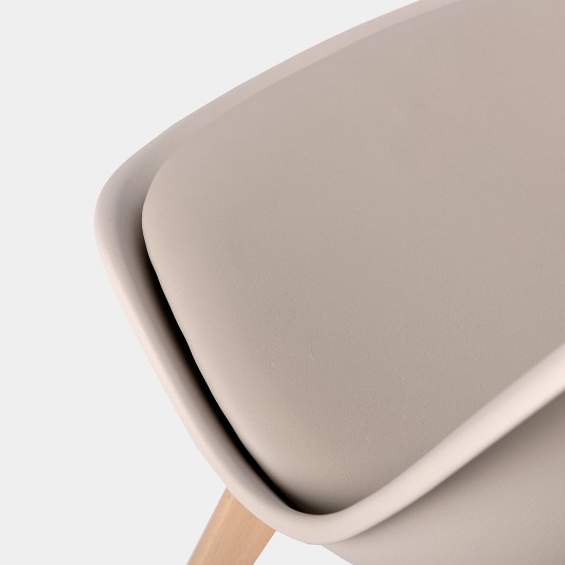 Chaise en polypropylène beige Kler - 6