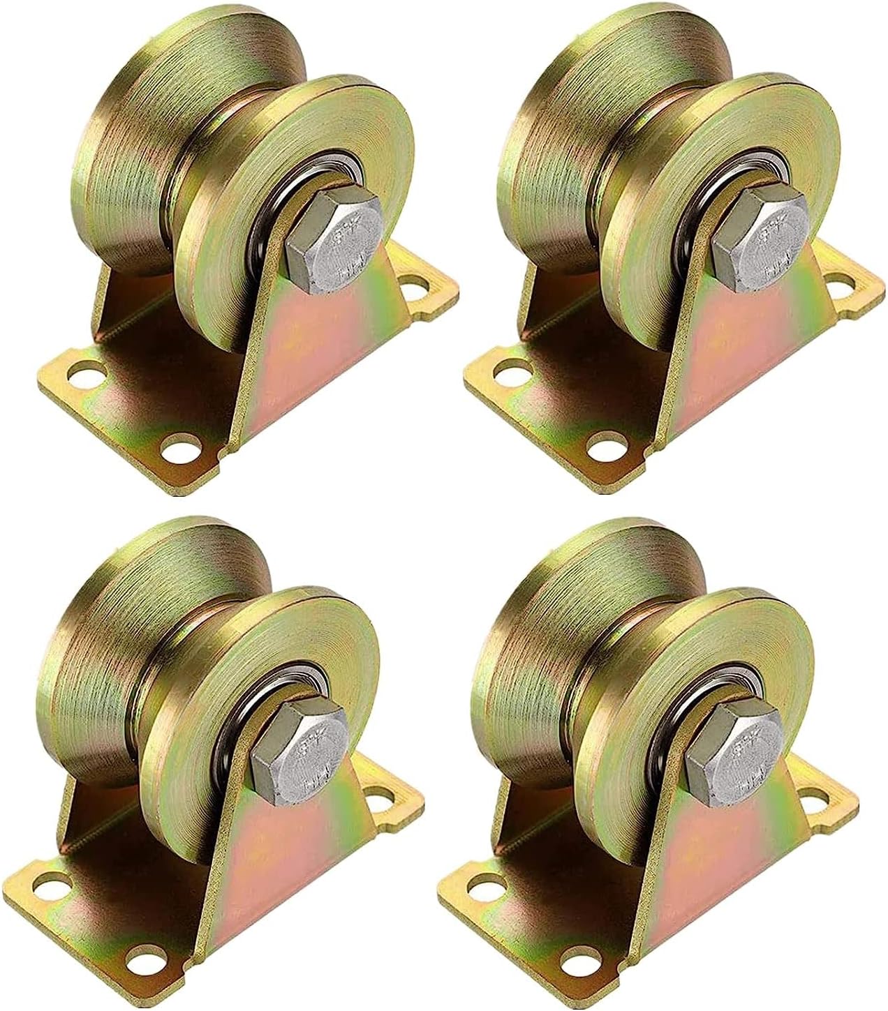 8 Poulies Simples Pour Levage/mouflage – Roulettes Pour Rail Portail Coulissant – HWTONG – Neuf