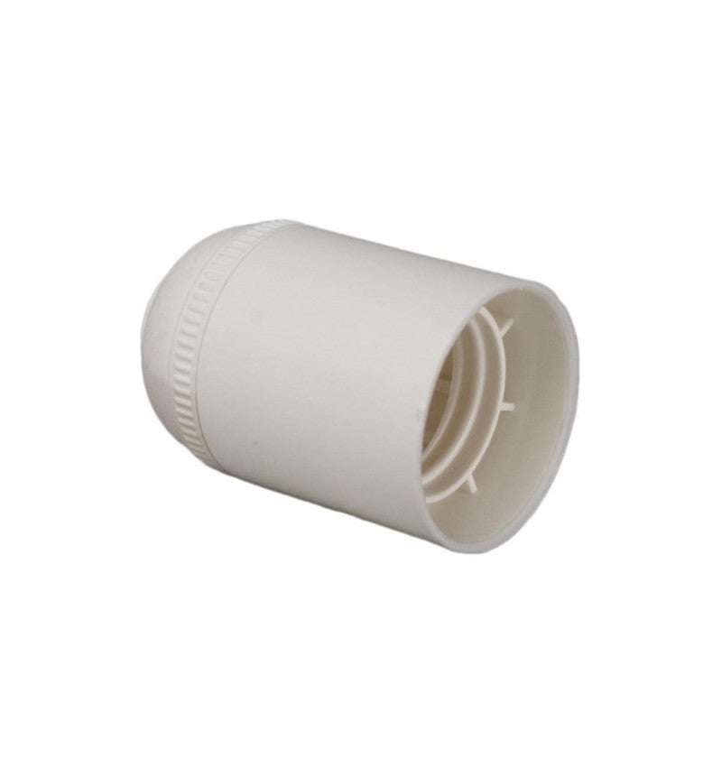 Douille E27 4A 250V corps lisse blanc - SOLERA - 2