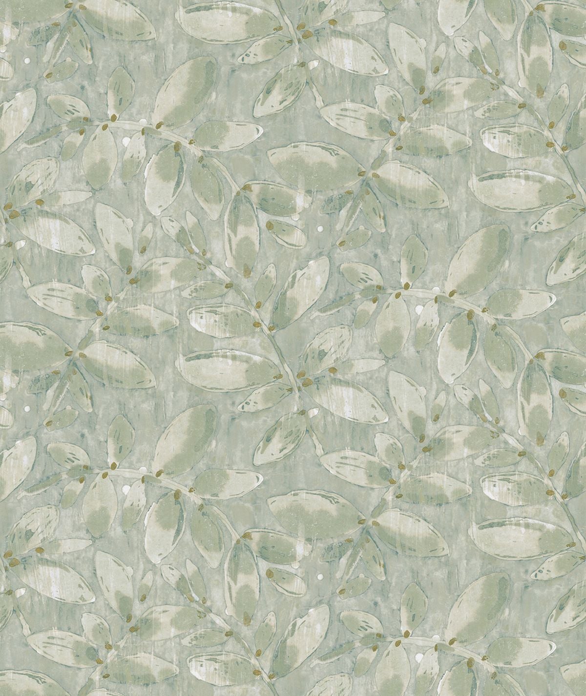 Tapeta narysowane liście zielonym - 53 cm x 10,05 m - SANDERS &amp; SANDERS