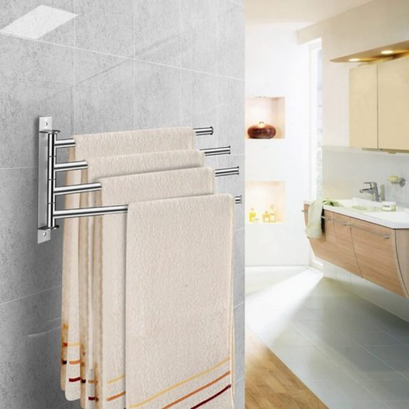 Portasciugamani Da Parete In Acciaio Inox - 31 Cm, Design Moderno Per Bagno - Foto 9