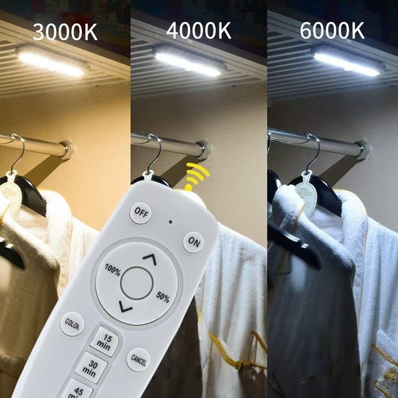 Lampe LED sans Fil 3 Packs avec Télécommande - Pour Chambres, Armoires, Vitrines, Aucun Câblage Requis - 5