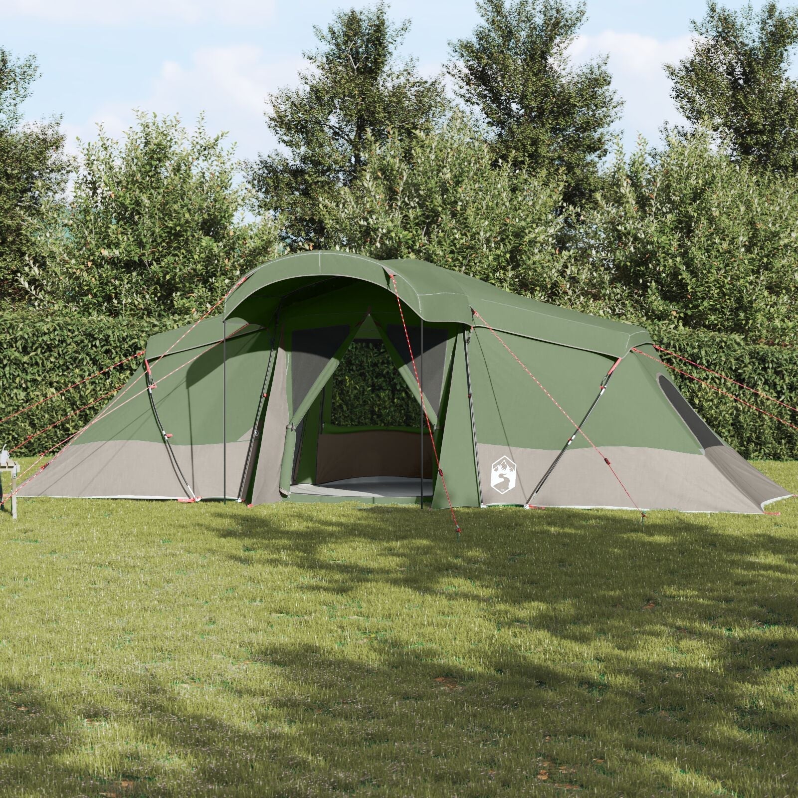 Namioty z dachem Zielony 721 x 335 x 212 cm Poliester