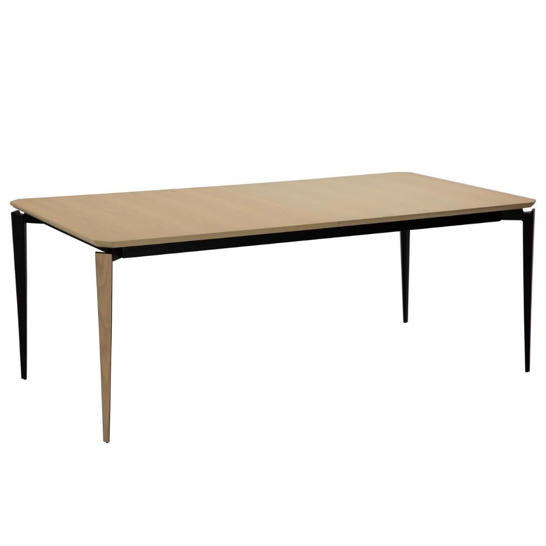 Edge Dan-Form stół do jadalni z wysuwanym 100x200/300 cm w tym 2 płyty fornir dąb.