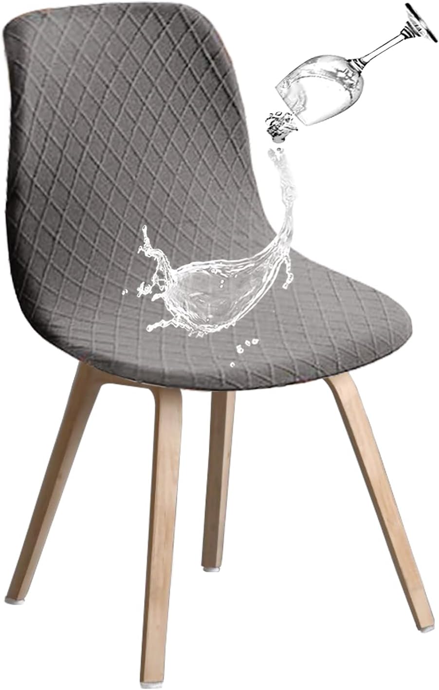 Pokrowce na krzesła muszlowe, pokrowce na krzesła retro, pokrowce na krzesła narożne z elastycznego spandexu do jadalni, kuchni, na przyjęcia i bankie