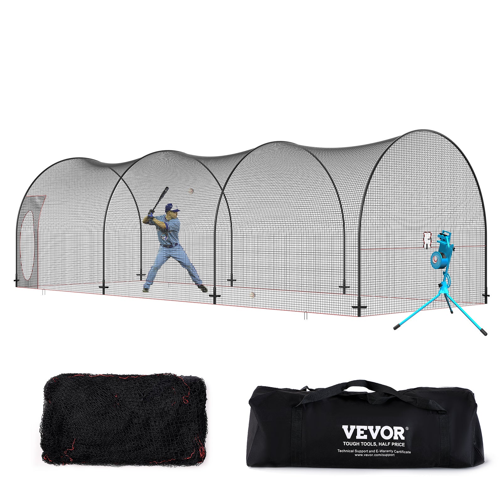 Cible De Lancer Pour Baseball – Filet Réglable, Zone De Frappe, En Nylon, Pour Entraînement Intérieur Ou Extérieur