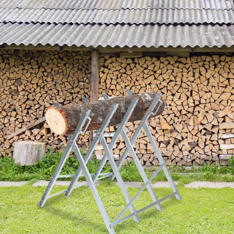 Chevalet de sciage pour couper le bois 80 x 81 x 83 cm Chevalet de sciage charge maximale 150 kg - 8
