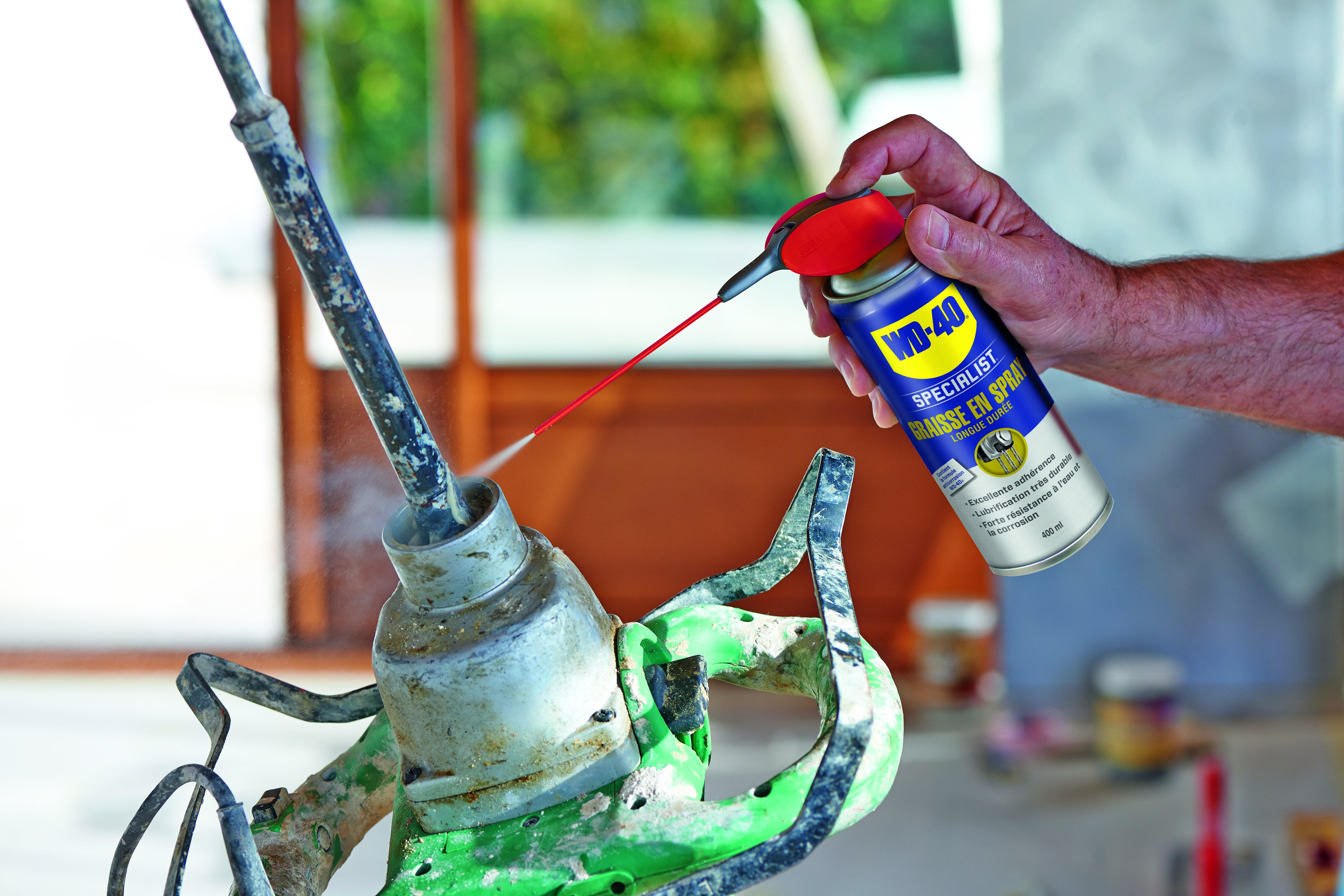 WD40 - Graisse en spray longue durée système professionnel - aérosol de 400ml - 33217 - 9