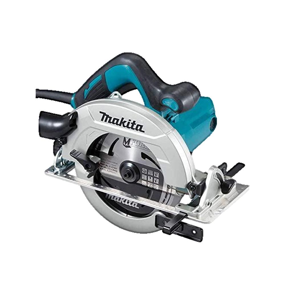 Przenośna piła tarczowa Makita HS7611J 1600W kompaktowa czarno-niebieska