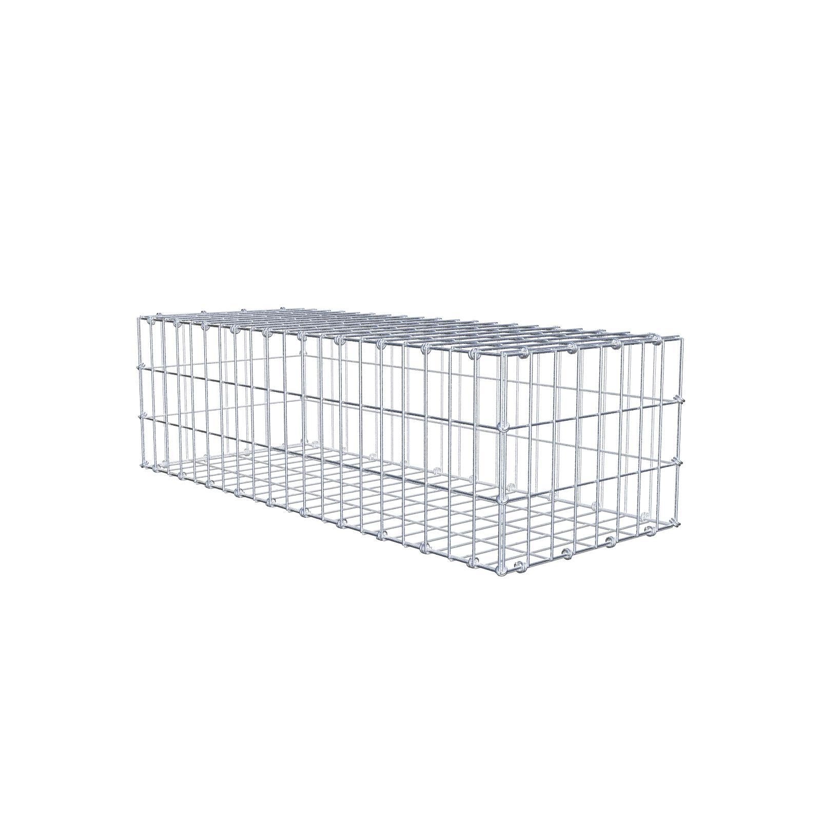 Gabion 100 cm x 30 cm x 40 cm (dł. x wys. x gł.), rozmiar oczek 5 x 10 cm, pierścień spiralny