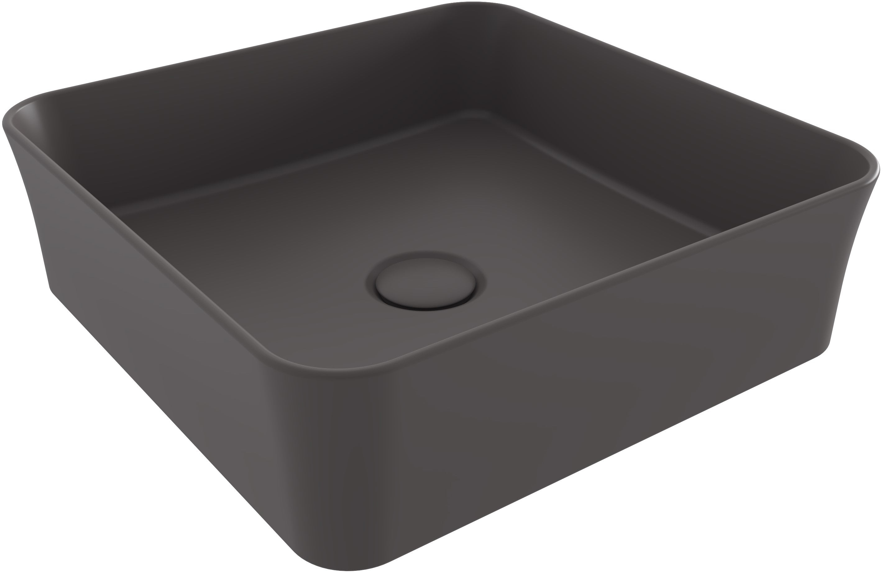 BOCCHI SOTTILE Umywalka nablatowa 38cm Antracyt (Mat)
