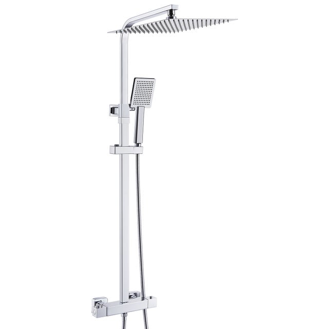 Auralum max Colonne de douche avec mitigeur thermostatique, douche