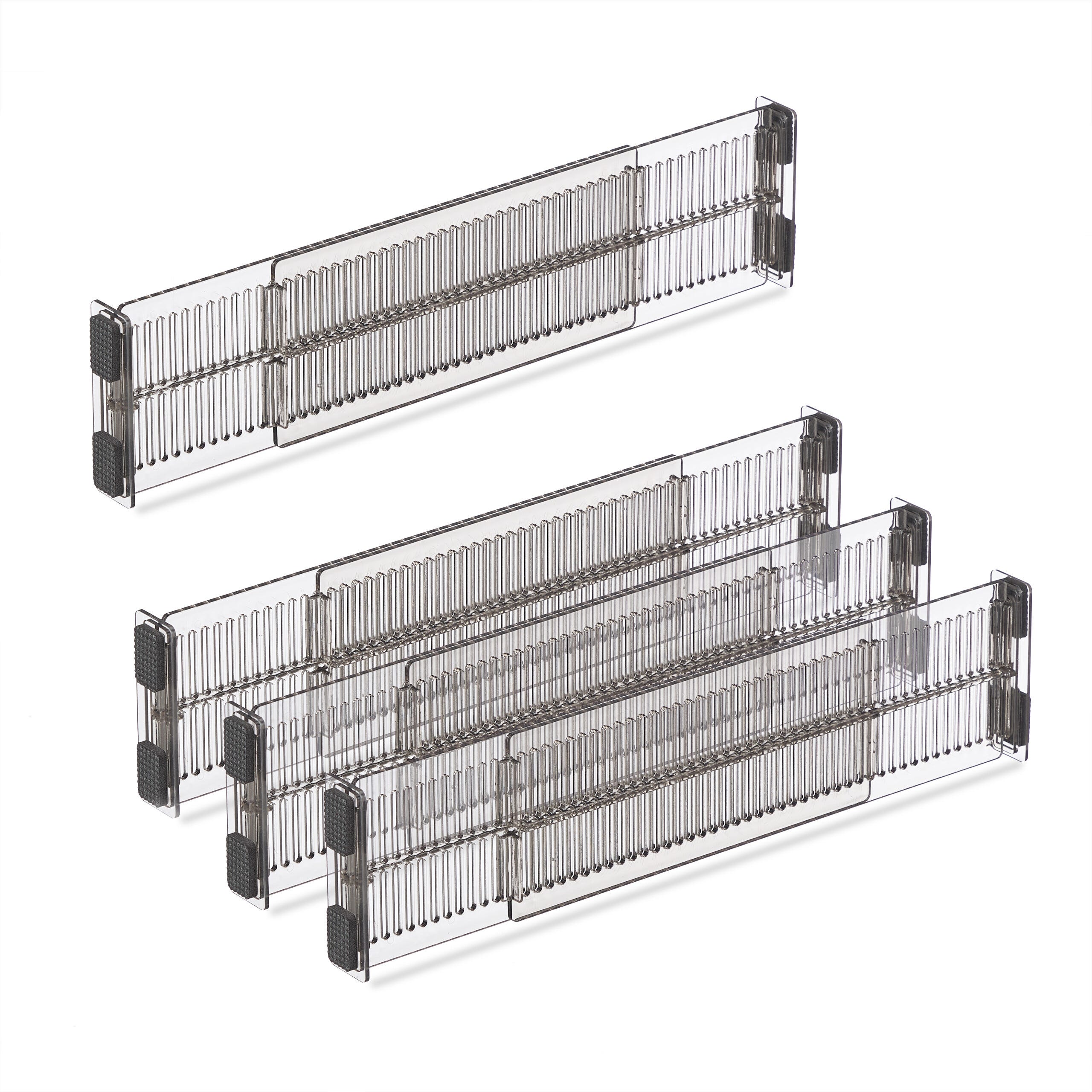 Relaxdays Separadores de Cajones de Plástico, 16 Piezas,