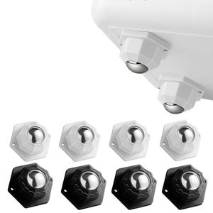 Rotelle Per Mobili ZMDMAH - 4 Pezzi, Sfere Piatte 15 Mm, Portata 10 Kg L'una - Foto 4