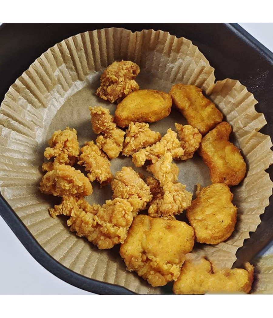 Trade Shop - Carta Rotonda Pergamena Per Assorbe Olio Frittura Forno Friggitrice 16cm X 4,5cm - - 3