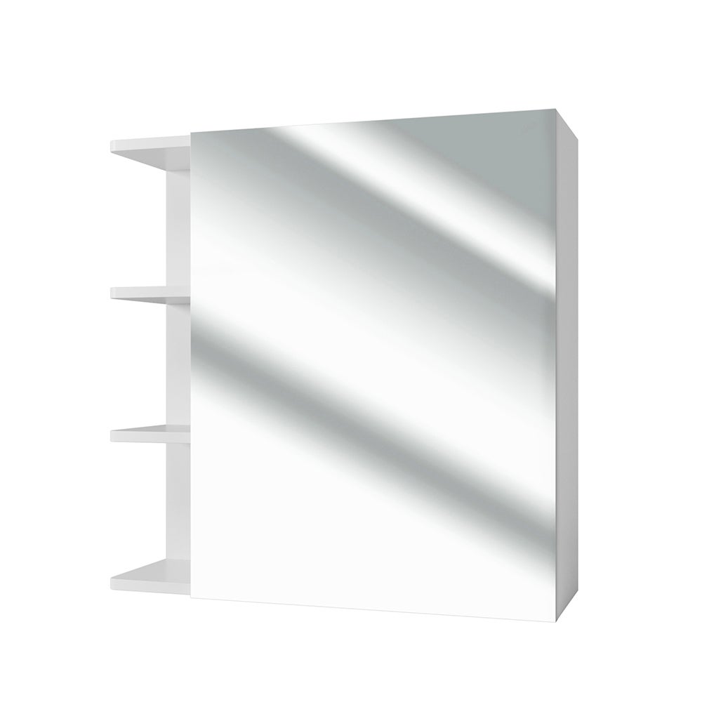 Vicco Szafka z lustrem w łazience Fynn, Biały, 62 x 64 cm