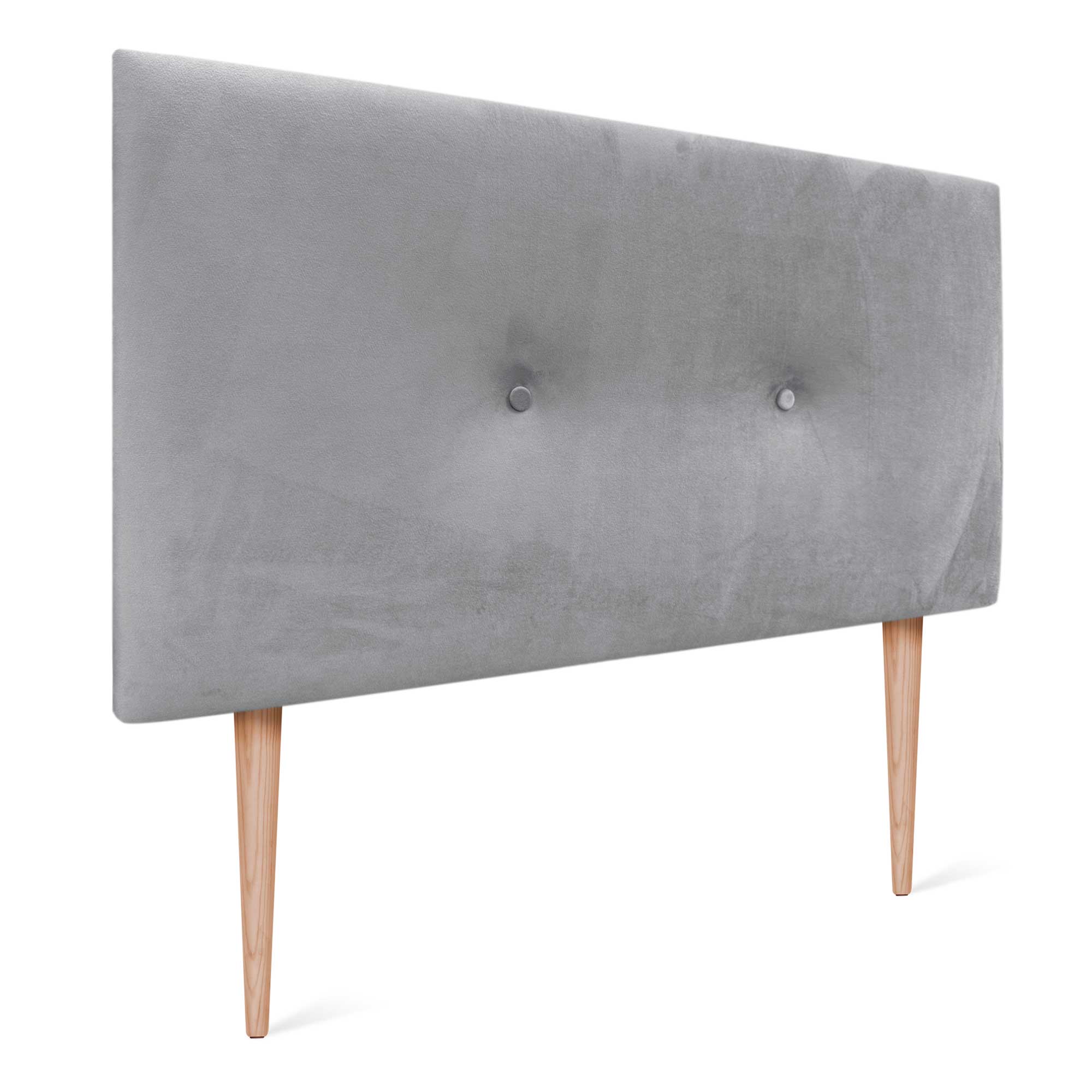 Canapé à 3 places avec repose-pieds Gris clair 210 cm Velours tout neuf ZHU - Maison