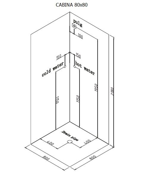 Bagno Italia Cabina idromassaggio 80x80 6 getti con vasca box doccia multifunzione bagno turco - 2