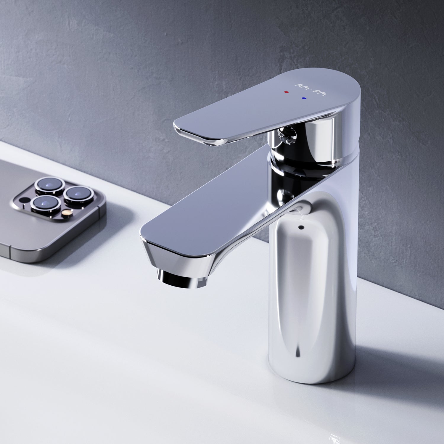 Jednouchwytowa bateria umywalkowa Bateria umywalkowa Hit chrom, rozmiar S,FTA02100 AM.PM