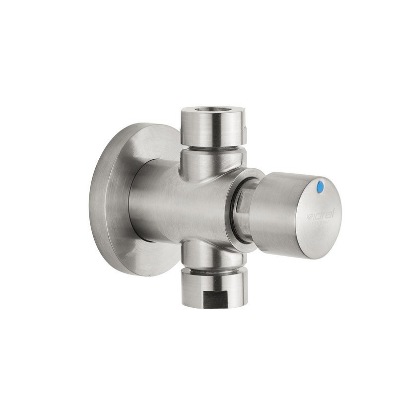 Bouton Poussoir Bloqueur De Douche - Pour Douches Temporisées Salles De Sport/camping - Fixation Ventouse