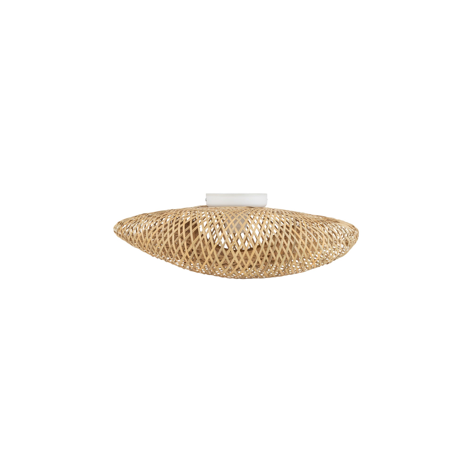 Lampa sufitowa wisząca Havana S naturalne drewno-biała 1xE27x25W dekoracyjna wym: 39 x 50 x 50 cm bambus Nowodvorski Lighting