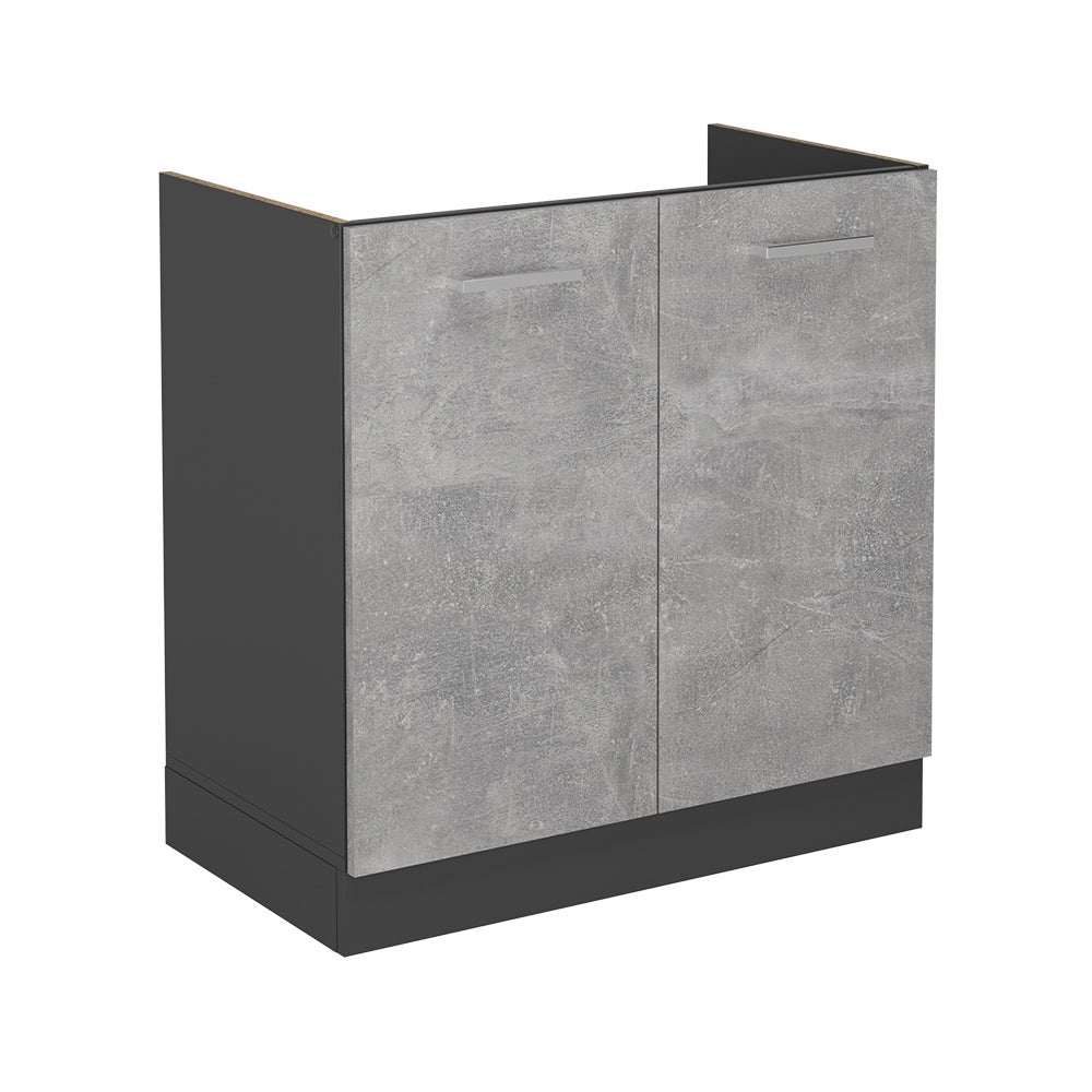 Vicco Szafka pod zlew R-Line, Beton, 80 cm bez blatu roboczego