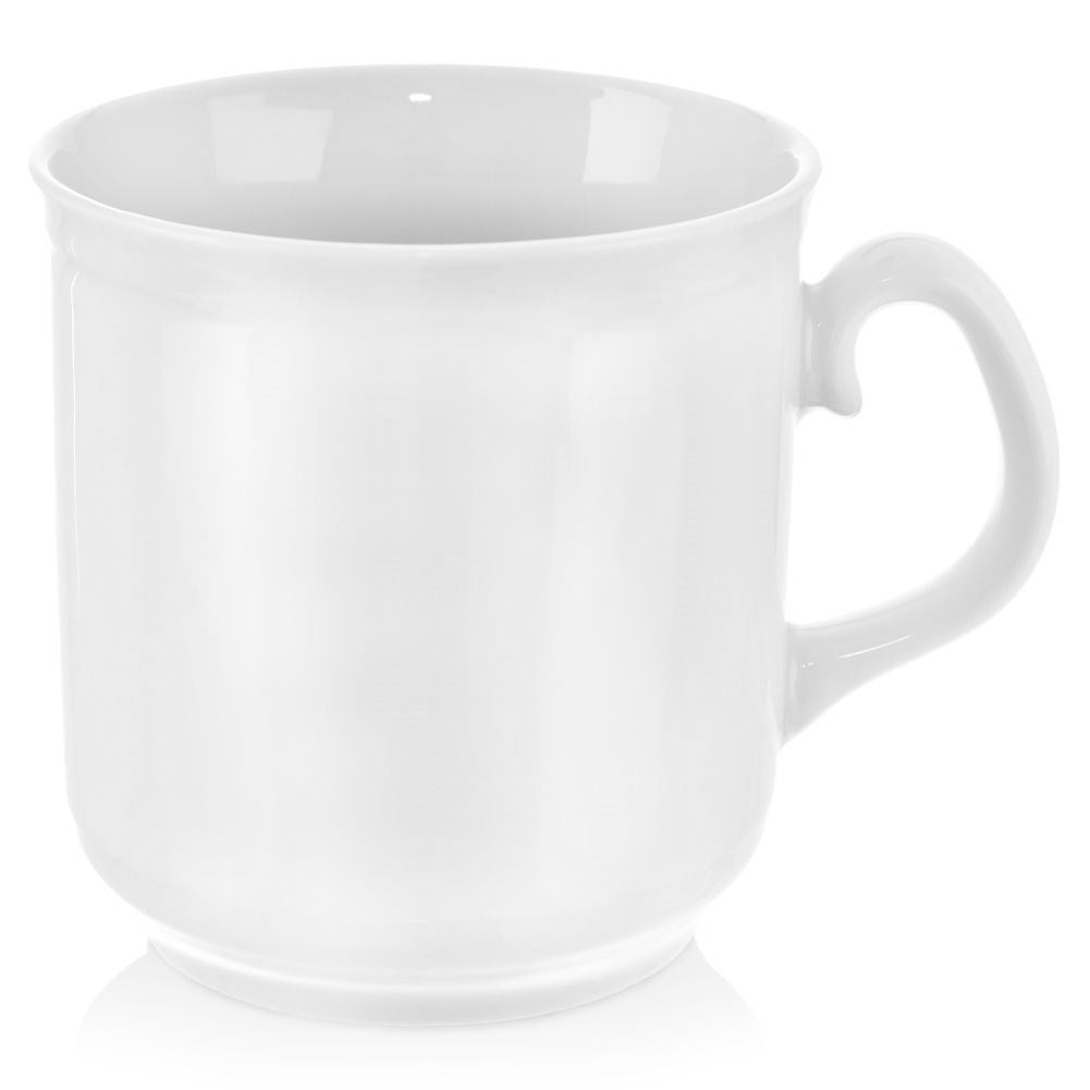 Idealny kubek porcelanowy do kawy i herbaty, z wygodnym uchwytem