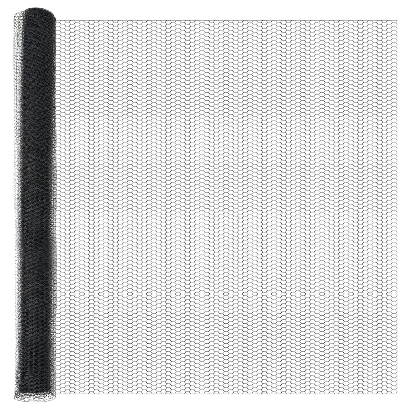 Słupek ogrodzeniowy. Szary 25 x 1,6 m (siatka 13 mm) Stal i PVC vidaXL