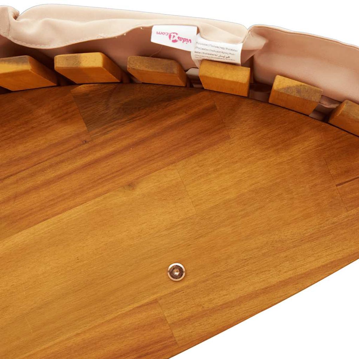 Tumbona mecedora con cojín de madera maciza de acacia v5046 Unico / Marrón - 3