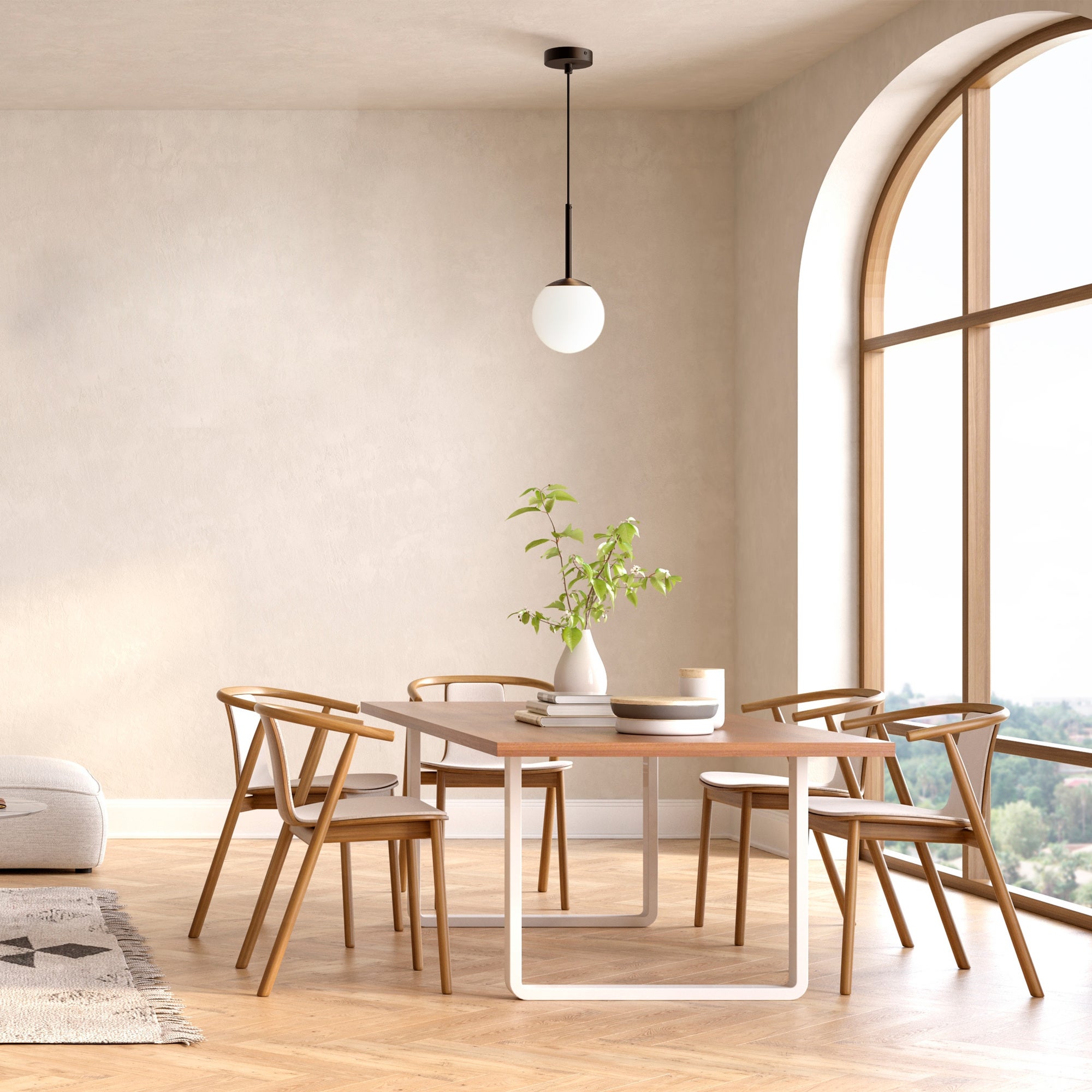 Lampadario a soffitto dalla forma base Nera E14 40W per cucina, bagno, sala pranzo - 4